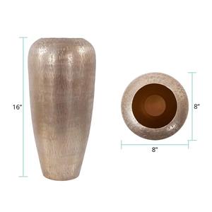 Vase à fleurs en tube de style minimaliste moderne, support en métal rose doré, résistant à la rouille et écologique, pour la décoration de la maison et des hôtels - Product Image 3