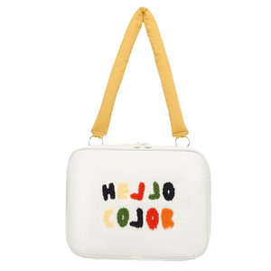 Elegante Bolso de Hombro Bordado con Diseño de Toalla para iPad, Tablet y Laptop - Product Image 1