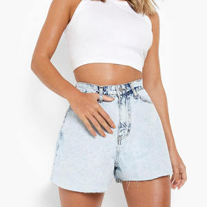 Shorts en jean tendance pour femmes, OEM, prix usine, vente en gros, commande en gros, logo personnalisé, 2026 - Product Image 5