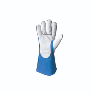 Gants de soudage en cuir de vache de 16 pouces, résistants à la chaleur, ignifuges, respirants, confortables, anti-éclaboussures, protection contre les éclaboussures de métal fondu - Product Image 6