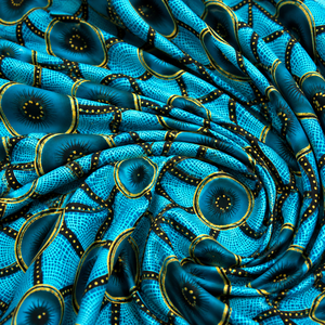 Tela Africana con Estampado de Cera, Algodón Ankara, Textil Tradicional Tribal Dashiki Kitenge, Cera Holandesa para Vestidos, Moda, Venta al por Mayor, Exportación - Product Image 2