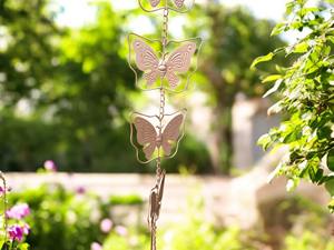 Chaîne de pluie décorative en forme de papillon pour l'entrée de la maison, drainage d'eau, jardin extérieur, chaîne métallique suspendue, vente en gros depuis l'Inde - Product Image 5