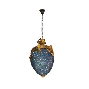 Lámpara de Techo Colgante LED de Cristal Decorativa, 16x16x30cm, Mini Linterna para Sala de Estar y Hogar - Product Image 1