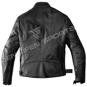 Leather Cowhide Kangaroo Winter Breathable Windproof Customizable Made to Measure Hump Mens Biker Jacket CE <b>Protectors</b> - Product Image 3