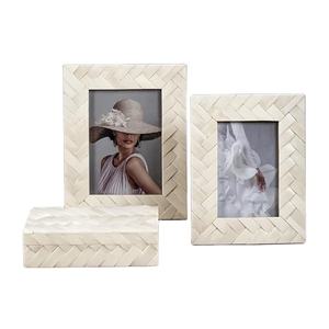 Marco de fotos con incrustaciones de hueso de madreperla y madera para tamaño personalizado Precio barato con picther decorativo de mesa - Product Image 1