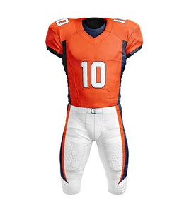 Uniforme de Fútbol Americano Hecho a Medida, Uniforme de Fútbol Americano de Primera Calidad 100% Poliéster en Venta, Manga Corta, Dos Tonos de Color - Product Image 4