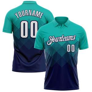 Camiseta Polo Deportiva Personalizada OEM con Logotipo Frontal, Nombre y Número en la Espalda, Poliéster Transpirable, Proveedor de Fábrica de Marca Privada - Product Image 1