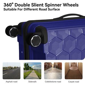 Set di Valigie da Viaggio Leggere a 3 Pezzi con Ruote e Serratura TSA, Angoli Rinforzati, Bagaglio a Mano per Viaggi d'Affari - Product Image 5