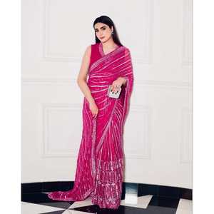 ผ้าซิ่นชีฟองสำหรับงานปาร์ตี้ ตกแต่งด้วยเลื่อม ด้ายปัก และงานดอริ ให้ลุคที่สง่างาม - Product Image 4