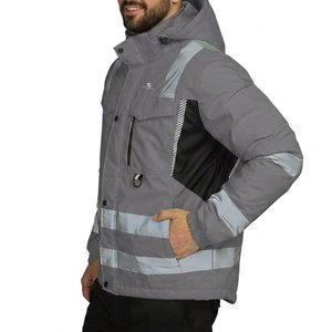 Chaqueta de Seguridad Reflectante de Alta Visibilidad para Hombre, Impermeable, para Trabajo en Invierno, Construcción, Seguridad, Resistente al Viento, 2026 - Product Image 2