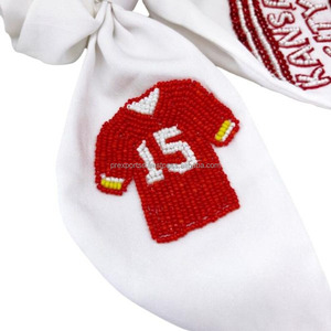 Taylor Swift 1989 Swiftie accesorio hecho a mano respetuoso con el medio ambiente con cuentas ajustable Scrunchie satén cola algodón cinta lazo para el cabello regalo para - Product Image 4