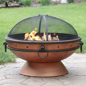 Brasero en cuivre haut de gamme pour jardin, centre de chaleur extérieur décoratif en métal, mobilier de patio pour recevoir des invités - Product Image 6