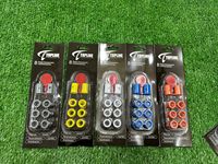 Amortisseur de vibrations pour raquette de padel Topline, 8 en 1, en caoutchouc, pour raquette de tennis, réduit les vibrations de la raquette, facile à utiliser.
