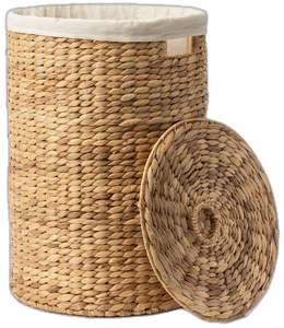 Cesta de mimbre tejida a mano de alta calidad para exportación | Tamaño personalizado y logotipo disponible | Sostenible - Product Image 4