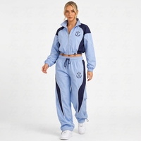 Fabricant de survêtements coupe-vent pour femmes, commandes personnalisées en gros, veste et pantalon de course, exportateur de vêtements de sport