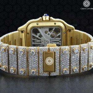 Montre de luxe pour homme Charm Jewells en acier inoxydable, cadran analogique 40 mm, verre cristal, chronographe mécanique, date automatique, étanche 10 bars - Product Image 4