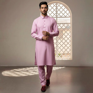 <b>Men</b> Cotton <b>Kurta</b> Set Ankle-Length Regular Fit Traditional Ethnic Wear for India and Pakistan Casual All Seasons White - Product Image 2