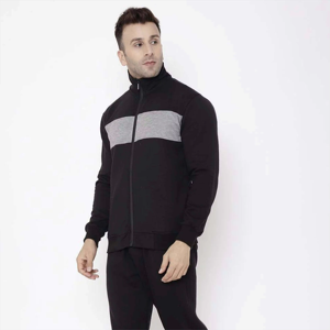 Ensemble décontracté pour homme : sweat à capuche zippé à manches longues, coupe ajustée, couleur unie, imprimé délavé, pour sports d'hiver - Product Image 4
