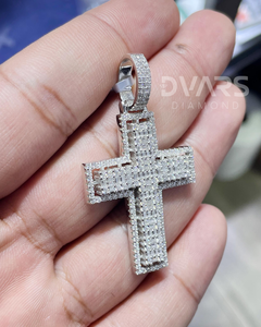 จี้พระเยซูทรงกางเขนประดับเพชรโมอิสซาไนต์ สไตล์ฮิปฮอป เงินแท้ 925 ผ่านการทดสอบเพชร ชุบทอง 18K ของขวัญสุดหรู - Product Image 3