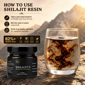 Résine de Shilajit de l'Himalaya 100% pure, séchée au soleil et testée en laboratoire, 15g, riche en acides fulviques et humiques et plus de 85 minéraux pour le soutien énergétique - Product Image 4