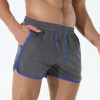 Shorts de sport pour hommes avec logo personnalisé sur le devant, respirants, séchage rapide, en Spandex/Polyester, pour entraînement sportif, fitness, course à pied, OEM UK