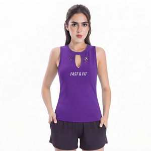 Tops Deportivos de Compresión para Mujer, Personalizados con Logotipo, para Verano, Gimnasio, Fitness, Yoga, Tejidos en 100% Algodón, Venta al Por Mayor - Product Image 1