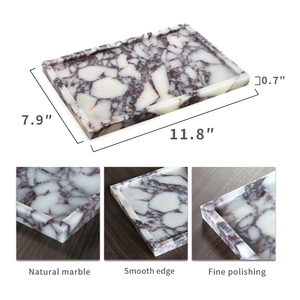 Nueva Losa Grande de Mármol Ónix de Color Piedra Natural para Bandeja de Adornos Moderna para Cocina y Sala de Estar - Product Image 2