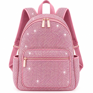 Mochila de Moda con Cristales de Imitación – Mochila de Viaje Brillante con Correa Ajustable - Product Image 5