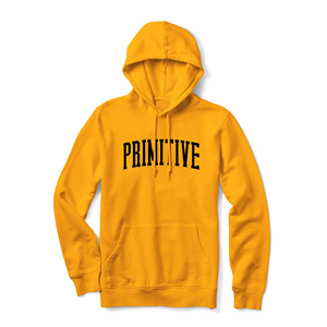 Sweat-shirt à capuche jaune pour homme, style streetwear, en mélange de coton et polaire, avec poche avant, vêtement décontracté d'hiver - Product Image 1