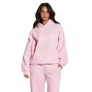 Sweat à capuche à double couche avec broderie personnalisée par le fabricant, de haute qualité, lourd, uni, teint, 100% coton, pour homme - Product Image 1