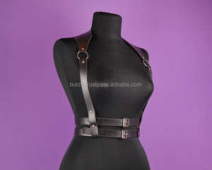 Harnais de corps en cuir réglable sous la ceinture de poitrine porter harnais de corps de mode LWH-0027 - Product Image 5