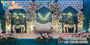 Panneaux découpés au laser de style marocain pour mariages, vente en gros aux États-Unis, panneaux de fond découpés au laser, décoration, panneaux muraux en métal de qualité supérieure, Californie - Product Image 4