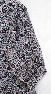 Mini vestido Maxi estilo bohemio con aspecto playero y flores de verano para mujer, vestido con escote Henley y corbatas de algodón, novedad - Product Image 3