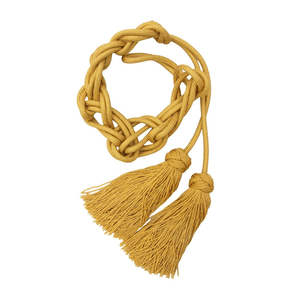 Cordon de cincture en fil d'or sur mesure avec pompons, cordon de cincture métallique pour sacs et vêtements, idéal pour les sacs et vêtements religieux. - Product Image 3