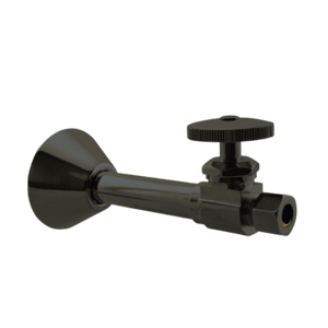 Válvula de Cierre Recta Moderna VAB0033, Latón con Acabado Negro, Manija Redonda para Baño/Cocina - Product Image 4