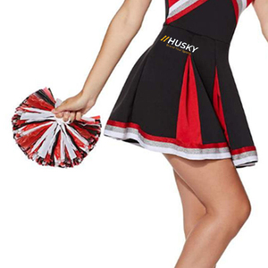 Ensembles d'uniformes de cheerleading personnalisés pour filles et adultes, avec logo frontal imprimé par transfert thermique, pour équipes et compétitions, couleurs variées, hauts et shorts 100% coton - Product Image 6
