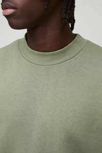 Nouveauté : Sweat-shirt zippé surdimensionné pour homme en mélange de molleton 100 % coton, collection Hiver 2026, à prix avantageux - Product Image 2