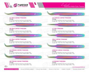 Pinzas Profesionales para Pestañas de Acero Inoxidable con Diseño de Orificio y Espejo en Forma de Manzana para Pestañas Individuales, Clásicas y de Volumen - Product Image 6