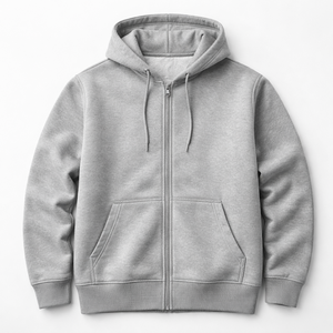 Wholesale Custom Club Fleece Zip Up Hoodie for Men - OEM Manufacturer Direct Custom Fleece Zip Hoodies in Bulk - Product Image 5
