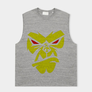 FALCON ENTERPRISES <b>Men's</b> <b>White</b> Sleeveless Tank Top O-Neck Casual Cotton/Bamboo Fiber <b>Vest</b> Breathable Front Logo Design - Product Image 2
