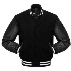 Chaqueta Varsity de Cuero con Cuerpo y Mangas de Lana, Nueva Llegada 2025, Chaqueta Letterman Varsity Personalizada de Alta Calidad - Product Image 2