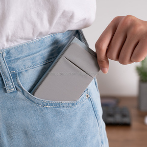 TWM110c Smart RFID-blockierende Schlanke Geldorganisator-Brieftasche Metall Pop-up Kartenhalter für Geschenke - Product Image 5