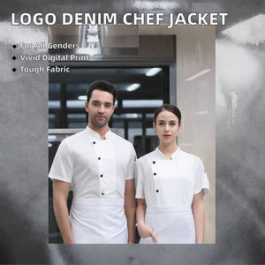 Veste de cuisine personnalisée avec logo, unisexe, manches longues, en spandex/polyester, pour hommes et femmes, pour utilisation dans les hôtels et les restaurants - Product Image 3