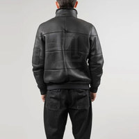 Nouvelle conception, veste en cuir pour homme respirante et décontractée de haute qualité, hiver, logo personnalisé sur le devant, service OEM pour la vente en ligne en gros