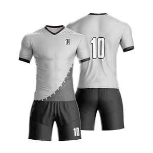 Camiseta de Fútbol Personalizada con Transferencia Térmica, Talla Grande, Manga Corta, Cuello Redondo, Absorbe la Humedad, 100% Poliéster, para Adultos, Diseño Completo - Product Image 4