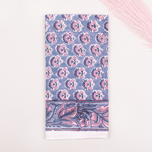Foulard carré de luxe imprimé floral en coton, bandana décontracté, accessoire d'été pour cheveux, doux pour la peau, multifonctionnel - Product Image 6