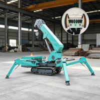 Grue araignée hydraulique stable de 5T pour travaux au sol complexes