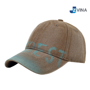 Gorra de Béisbol Unisex con Logotipo Personalizado, Ajustable, de Sarga, con Letras Impresas en el Panel Frontal, Estilo Casual de Primavera/Verano, de Poliéster y Algodón - Product Image 1