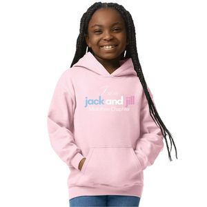 Sweat à capuche rose clair pour filles, pull à manches longues avec imprimé graphique et poche kangourou, décontracté, pour enfants et jeunes - Product Image 1