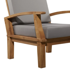 Juego de Muebles de Patio Modernos de Teca para Exteriores, 4 Piezas, Asientos de Jardín de Madera Maciza con Diseño Resistente a la Intemperie, Estilo Contemporáneo - Product Image 4